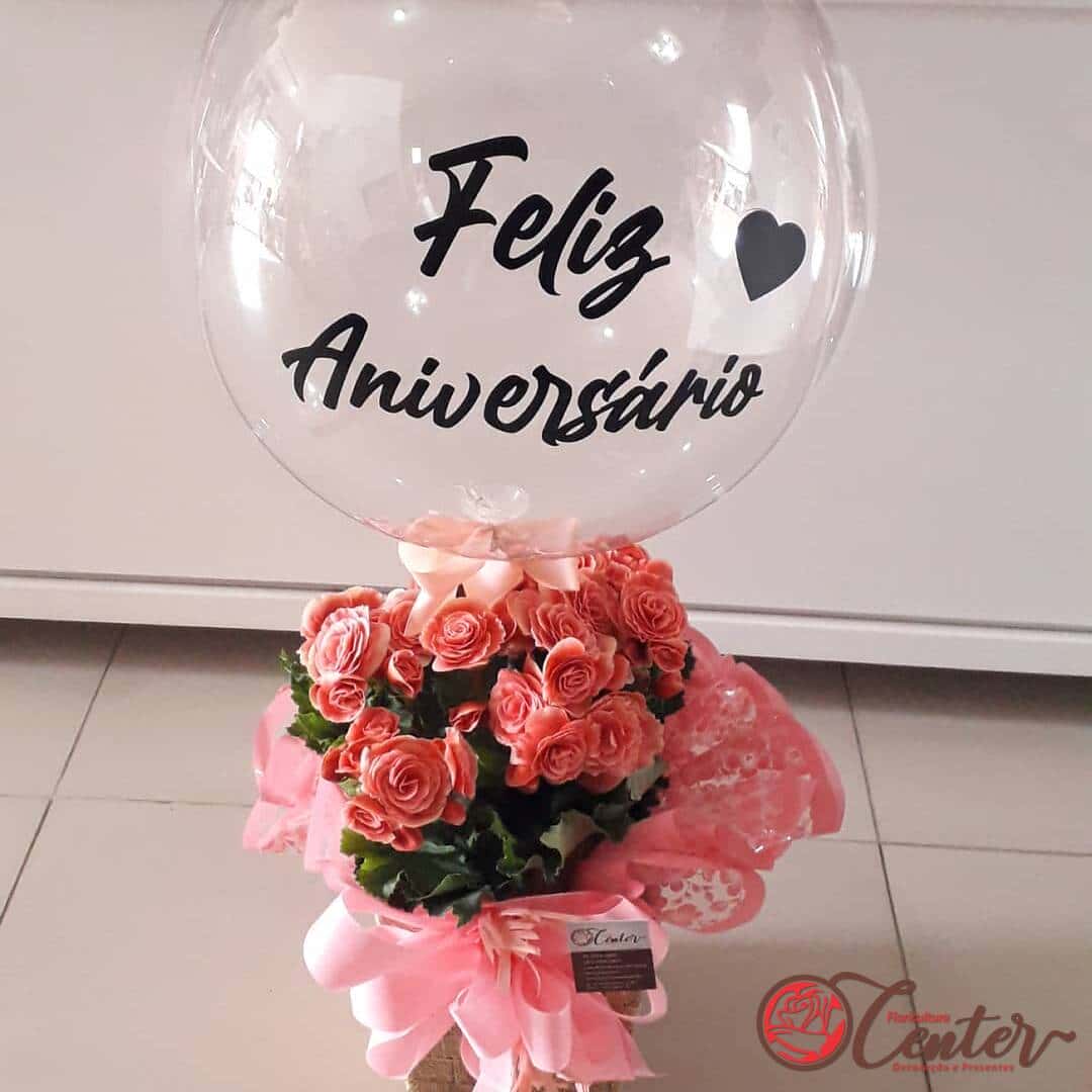 Begonia com balão