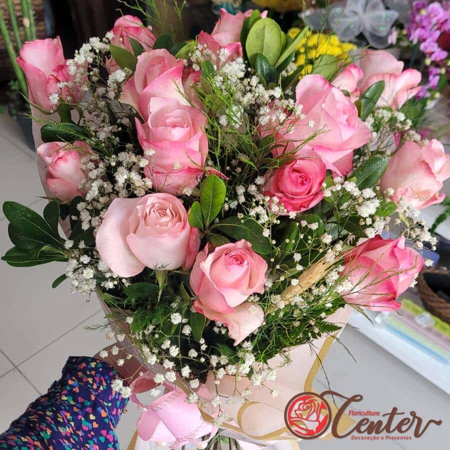 Buquê de Rosas cor de Rosa