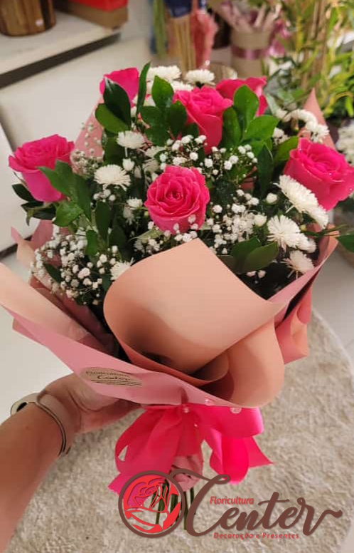 Buquê de Rosas cor de rosa