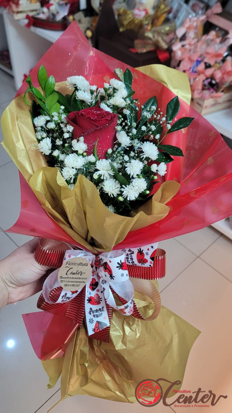 Uma rosa decorada