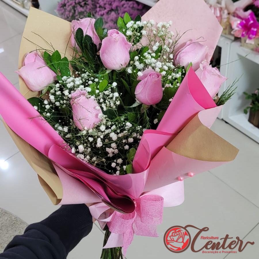 Buquê de Rosas cor de rosa