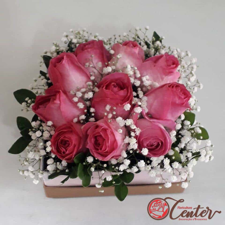 Caixa com Rosas