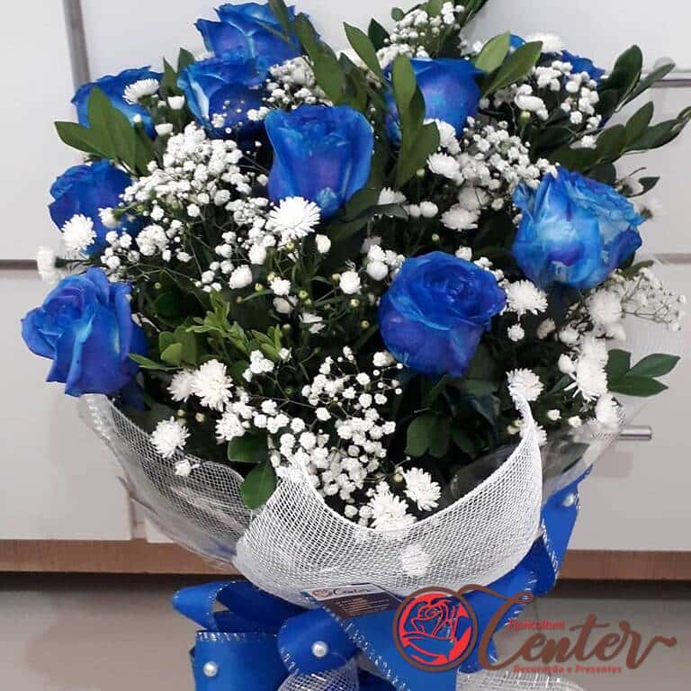 Buquê de Rosas Azuis