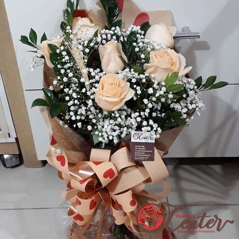 Buquê de Rosas Champanhe